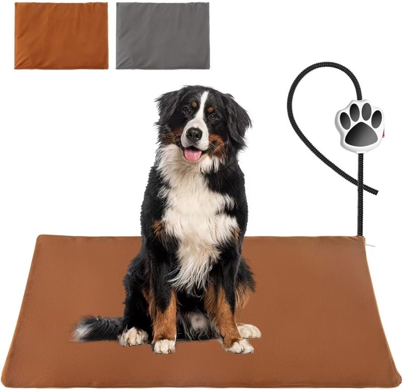 Ruyyi On/Off Switch Electric Pet Heating Pad with Chew Resistant Cord and 2PCS Machine Washable Cover,Indoor Heated Pet Bed Warmer,for Cat Beds and Dog Beds 70x40CM - Image 1